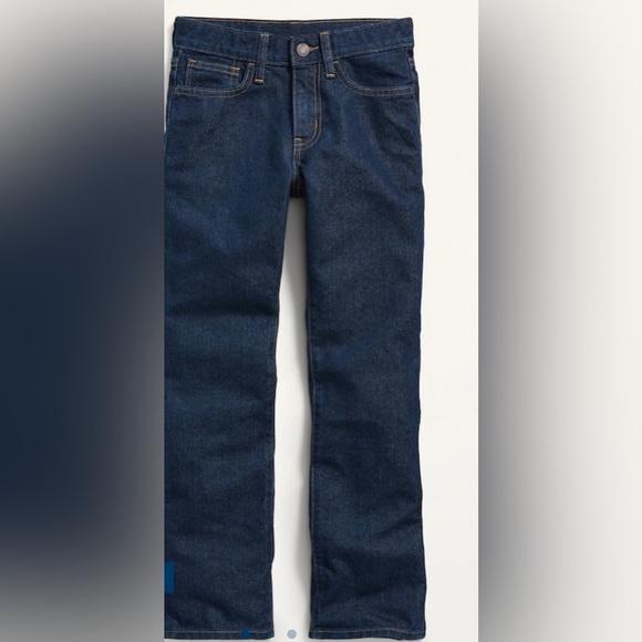 Old Navy Wow Straight Non-Stretch Jeans Medium Dark Wash Boys, NWT - Picture 2 of 12